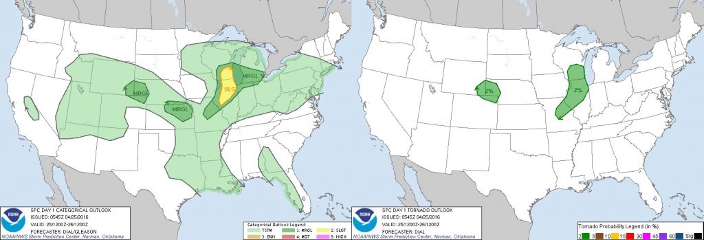 4-25-16 SPC Outlook