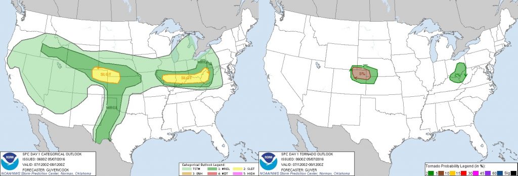 5-7-16 SPC Outlook