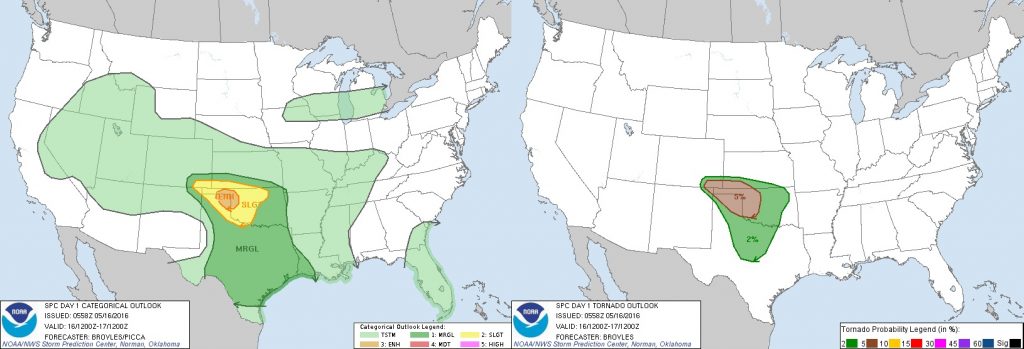 5-16-16 SPC Outlook