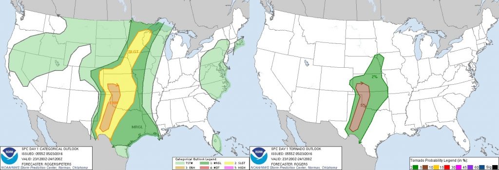 5-23-16 SPC Outlook