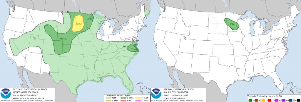 6-12-16 SPC Outlooks