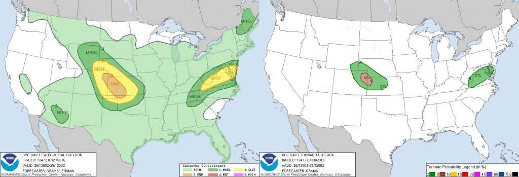 SPC Outlook, 1300z