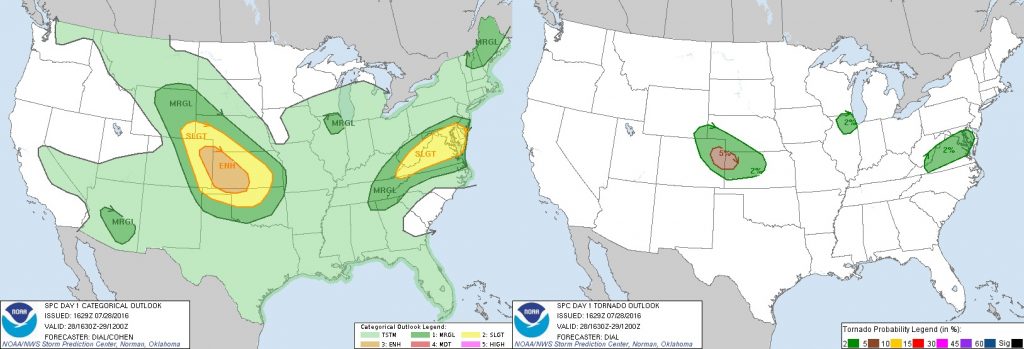 SPC Outlook, 1630z